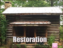 Historic Log Cabin Restoration  Stokes County, North Carolina